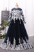 Flower Girl Dresses A-Line Scoop Floor-Length Tulle With Applique Long Sleeves