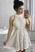 A-Line Lace Short Homecoming Dress, Sweet 16 Dresses