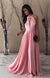 Sexy Sleeveless A Line Long Simple Chiffon Prom Dresses