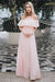 Charming Off Shoulder Ruffle Pink Chiffon Long Prom Dresses Bridesmaid Dresses SJS15114