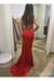 Illusion SweetHeart Neck Backless Spaghetti Red Prom Dresses With Sweep SJSP7GFQPJ3