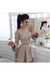 Two Piece A-Line Long Sleeves Lace Short Homecoming Dress