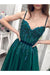 Charming A Line Tulle Spaghetti Straps Beading Prom Dresses Evening SJSP6CP4ZJB