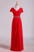 Mother Of The Bride Dresses V-Neck Floor-Length Chiffon With Beading Waist Line