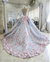 Pretty Flowers Quinceanera Dresses Ball Gown Long Backless Wedding Gowns JS357