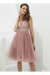 V-Neck Tulle With Beaded Short Homecoming Dresses