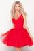 Short A Line V Neck Formal Graduation Homecoming Dresses