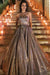 Sparkly Ball Gown Sweetheart Strapless Prom Dresses with Pockets, Dance SJS15673