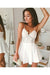 Sexy Spaghetti Straps A Line Homecoming Dresses Chiffon Short/Mini