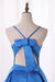 A Line Spaghetti Straps Cocktail Dresses Open Back Satin Short/Mini