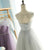 Elegant A-Line Round Neck Purple Tulle Short Cute Mini Homecoming Dresses JS102