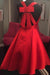 Cute A-Line V-Neck Open Back Short Red Satin Homecoming Dress with Bowknot JS701