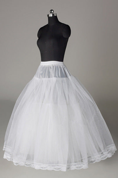 Women Tulle/Polyester Floor Length 3 Tiers Petticoats JS0011