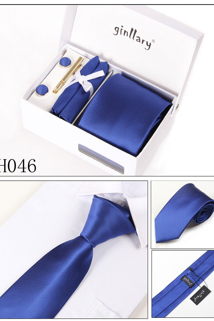 Dark Royal Blue Tie Set JS0035