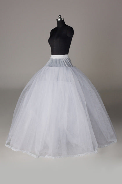 Women Tulle Netting/Polyester Floor Length 3 Tiers Petticoats JS0018