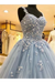 Ball Gown Straps Long Prom Dress Appliques Quinceanera SJSPKS9FELB