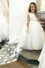 Princess A-line Ivory Long Flower Girl Dress with Flowers Train, Unique Baby Dresses SJS15288