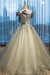 Ball Gown Strapless Appliques Beads Tulle Quinceanera Dresses with Lace up, Prom Dresses SJS15564