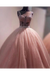 Ball Gown Prom Dress With Beads Floor Length Quinceanera SJSPMR2NGAT