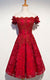 , Sequin Dress, Off-Shoulder Shirley Lace Homecoming Dresses CD3671