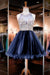 Scoop A Line Beaded Bodice Homecoming Dresses Tulle Short/Mini