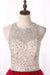 Scoop A Line Homecoming Dresses Tulle With Beading Short/Mini