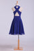 V-Neck Homecoming Dresses A Line Short Chiffon