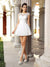 A-Line/Princess Scoop Beading Sleeveless Satin Micaela Cocktail Homecoming Dresses Short Dresses