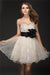 A-Line/Princess Sweetheart Beading Peyton Cocktail Homecoming Dresses Sleeveless Short Organza Dresses