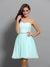 Chiffon Cocktail Haleigh Homecoming Dresses A-Line/Princess Sweetheart Beading Sleeveless Short Dresses