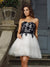 A-Line/Princess Sweetheart Homecoming Dresses Cocktail Mandy Applique Sleeveless Short Tulle Dresses