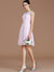 A-Line/Princess Bateau Sleeveless Lace Short/Mini Chiffon Bridesmaid Dresses HEP0005679