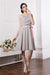 Sheath/Column Scoop Sleeveless Sash Short Chiffon Bridesmaid Dresses HEP0005693