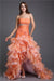 Ball Gown Strapless Beading Sleeveless High Low Organza Cocktail Dresses HEP0004035