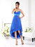 A-Line/Princess Spaghetti Straps Ruffles Sleeveless High Low Chiffon Bridesmaid Dresses HEP0005619