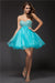 Homecoming Dresses Cocktail Carlee A-Line/Princess Sweetheart Sleeveless Beading Short Organza Dresses