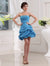 A-Line/Princess Beading Sleeveless Strapless Short Taffeta Teagan Homecoming Dresses Cocktail Dresses