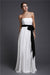 Sheath/Column Strapless Sash/Ribbon/Belt Long Sleeveless Chiffon Bridesmaid Dresses HEP0005748