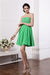 Sheath/Column Strapless Lilianna Chiffon Cocktail Homecoming Dresses Sleeveless Beading Pleats Short Dresses