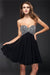 A-Line/Princess Sweetheart Rhinestone Homecoming Dresses Mary Chiffon Cocktail Sleeveless Short Dresses