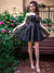 A-Line/Princess Off-the-Shoulder Sleeveless Short/Mini Chiffon Homecoming Dresses HEP0004719