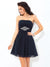 A-Line/Princess Strapless Beading Sleeveless Chiffon Anabelle Homecoming Dresses Cocktail Short Dresses