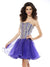 A-Line/Princess Sweetheart Beading Sleeveless Short Organza Fiona Homecoming Dresses Cocktail Dresses