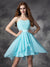 A-line/Princess Sweetheart Ruffles Sleeveless Short Chiffon Bridesmaid Dresses HEP0005692