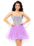 A-Line/Princess Sweetheart Paillette Noelle Cocktail Homecoming Dresses Sleeveless Short Net Dresses