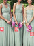 A-Line/Princess Sleeveless Chiffon Floor-Length Bridesmaid Dresses HEP0005621