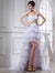 A-Line/Princess Chiffon Cocktail Homecoming Dresses Marilyn Beading Sweetheart Sleeveless High Low Applique Dresses