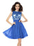 A-Line/Princess Scoop Applique Sleeveless Denise Chiffon Cocktail Homecoming Dresses Short Dresses