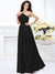 A-Line/Princess Strapless Hand-Made Flower Sleeveless Long Chiffon Bridesmaid Dresses HEP0005618