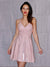 A-Line/Princess Ruched V-neck Sleeveless Short/Mini Homecoming Dresses HEP0004801